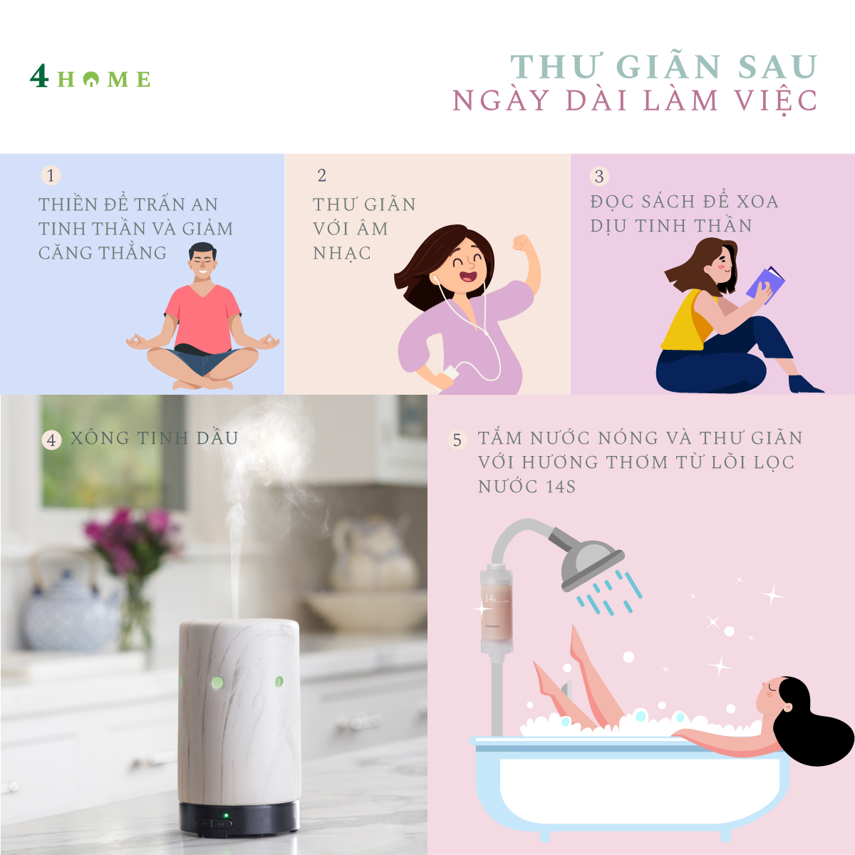 5 CÁCH THƯ GIÃN HIỆU QUẢ SAU MỘT NGÀY LÀM VIỆC 5 CÁCH THƯ GIÃN HIỆU QUẢ SAU MỘT NGÀY LÀM VIỆC