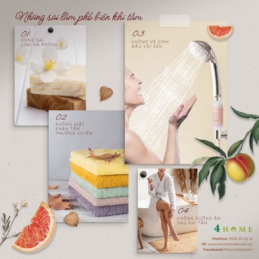 🌞NHỮNG SAI LẦM PHỔ BIẾN KHI TẮM🌞 🌞NHỮNG SAI LẦM PHỔ BIẾN KHI TẮM🌞