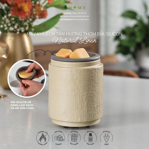 ✨[NEW ARRIVAL] MÁY KHUẾCH TÁN HƯƠNG THƠM ĐĨA SILICON - NATURAL LINEN✨