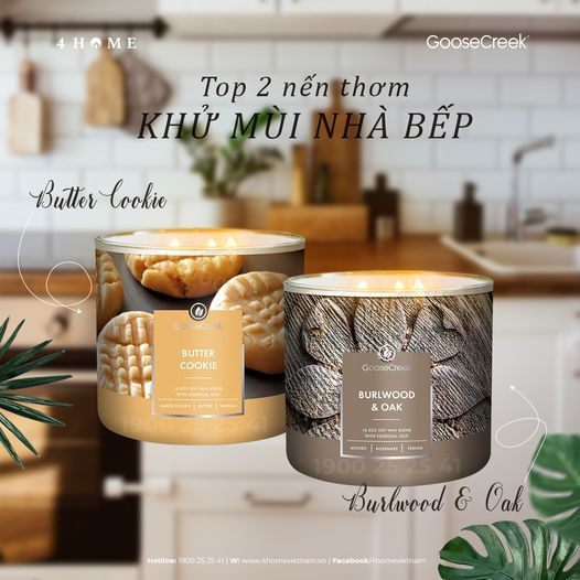 TOP 2 nến thơm khử mùi nhà bếp