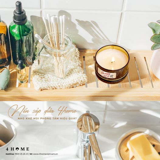 Nếp sáp dừa 4home nào khử mùi phòng tắm hiệu quả? Nếp sáp dừa 4home nào khử mùi phòng tắm hiệu quả?
