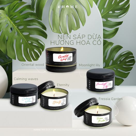 TOP 5 nến sáp dừa hương hoa cỏ TOP 5 nến sáp dừa hương hoa cỏ