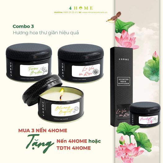 COMBO 3 hương hoa thư giãn hiệu quả COMBO 3 hương hoa thư giãn hiệu quả