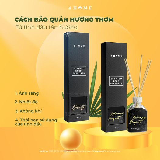 Cách bảo quản hương thơm từ tinh dầu