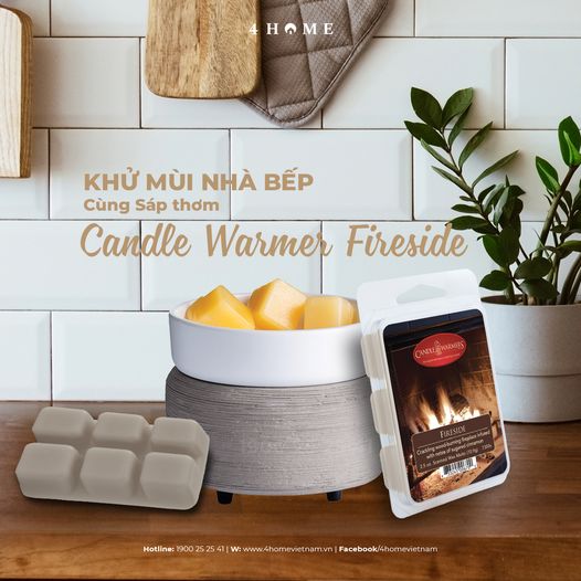 Khử mùi nhà bếp với Sáp thơm FIRESIDE Khử mùi nhà bếp với Sáp thơm FIRESIDE