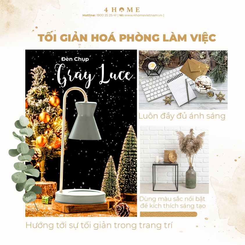 TỐI GIẢN HOÁ PHÒNG LÀM VIỆC