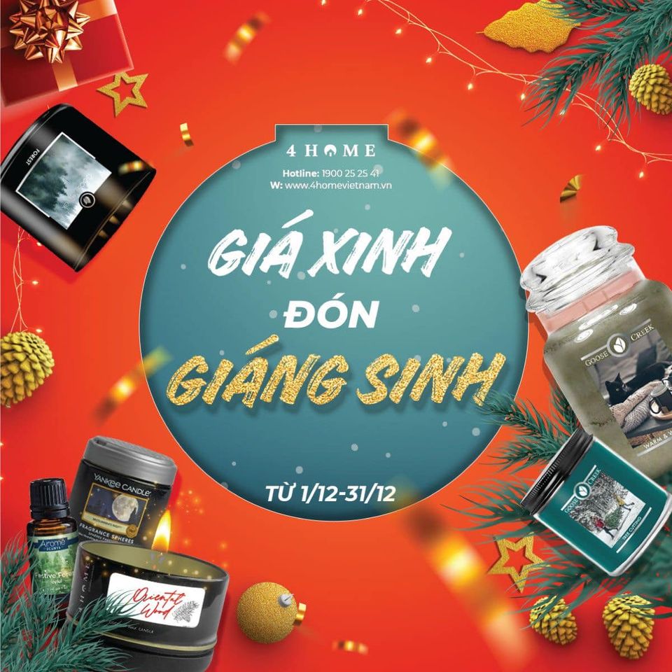 GIÁ XINH ĐÓN GIÁNG SINH với 4Home