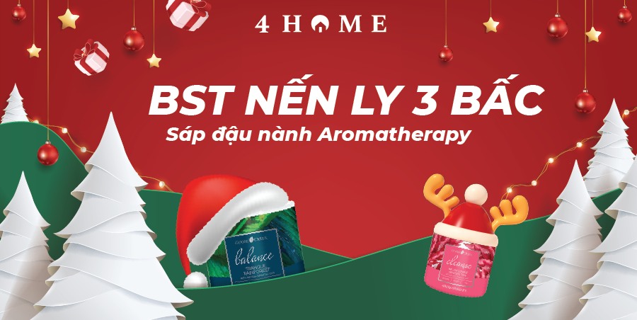 BST NẾN LY 3 BẤC SÁP ĐẬU NÀNH AROMATHERAPY