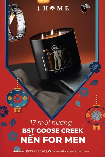 GOOSE CREEK NẾN LY 3 BẤC FOR MEN - HƯƠNG MẠNH MẼ CHẤT ĐÀN ÔNG GOOSE CREEK NẾN LY 3 BẤC FOR MEN - HƯƠNG MẠNH MẼ CHẤT ĐÀN ÔNG