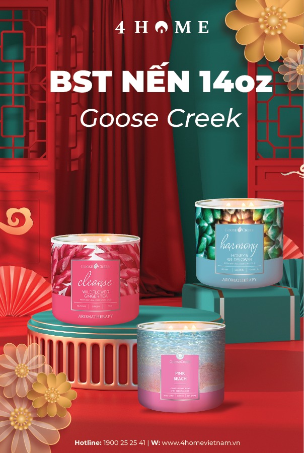 BST NẾN GOOSE CREEK AROMATHERAPY - HƯƠNG THƠM CHỮA LÀNH TÂM HỒN