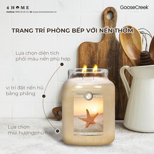 Trang trí phòng bếp với nến thơm Trang trí phòng bếp với nến thơm