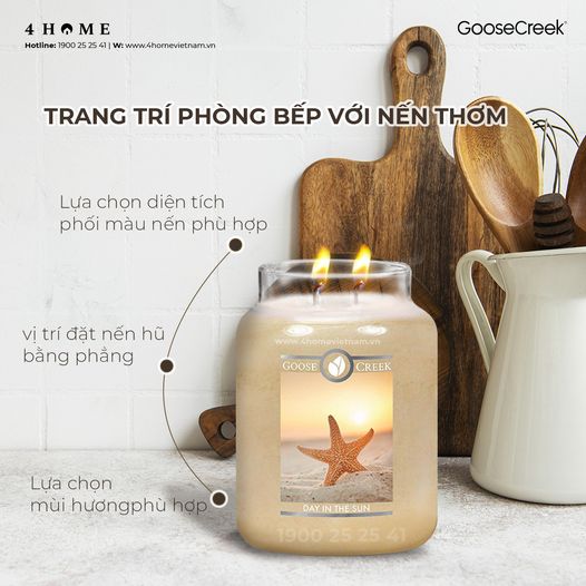 Trang trí phòng bếp với nến thơm