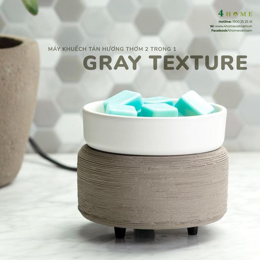 MÁY KHUẾCH TÁN HƯƠNG THƠM 2 IN 1 GRAY TEXTURE MÁY KHUẾCH TÁN HƯƠNG THƠM 2 IN 1 GRAY TEXTURE
