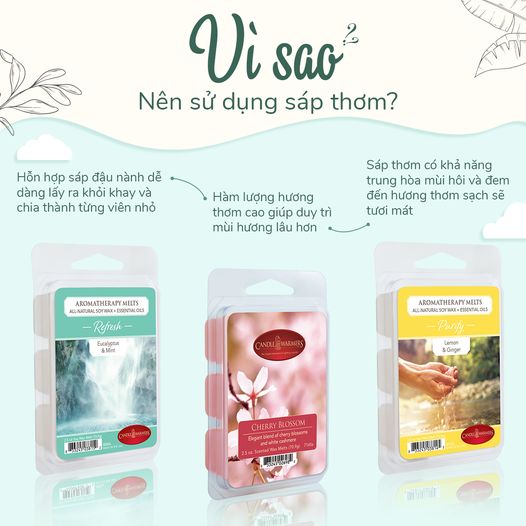 Vì sao nên sử dụng sáp thơm?