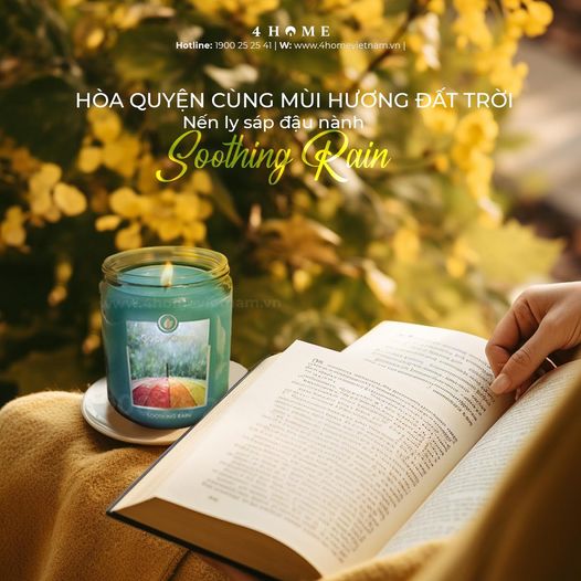 NẾN LY SÁP ĐẬU NÀNH SOOTHING RAIN