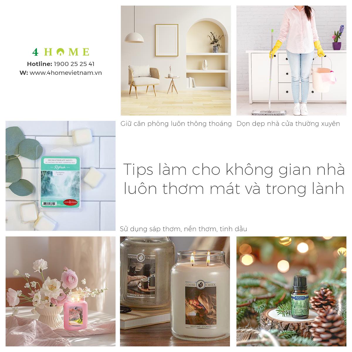 Một số mẹo giữ cho không gian nhà luôn thơm mát và trong lành Một số mẹo giữ cho không gian nhà luôn thơm mát và trong lành