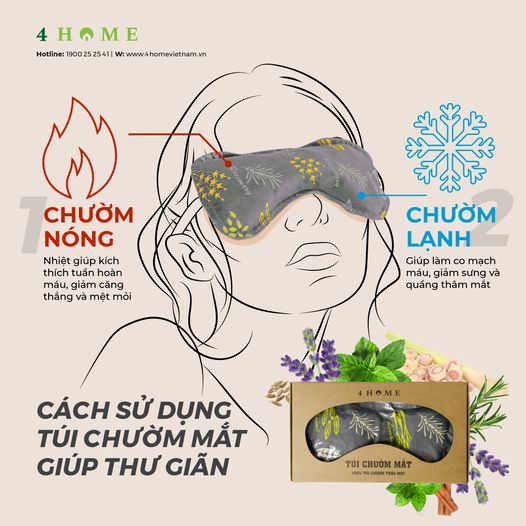 Túi chườm mắt thư giãn Túi chườm mắt thư giãn