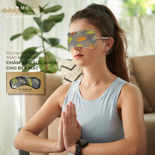 Túi Chườm Mắt Thảo Mộc 4HOME  Chăm sóc sức khỏe cho đôi mắt Túi Chườm Mắt Thảo Mộc 4HOME  Chăm sóc sức khỏe cho đôi mắt