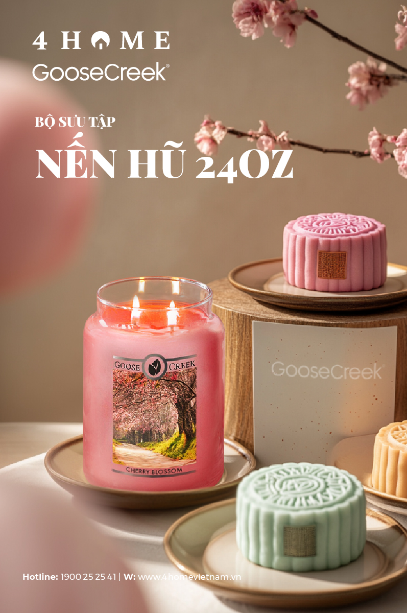 Bộ Sưu Tập Nến Hũ Goose Creek 24oz: Nâng Tầm Trải Nghiệm Giác Quan Bộ Sưu Tập Nến Hũ Goose Creek 24oz: Nâng Tầm Trải Nghiệm Giác Quan