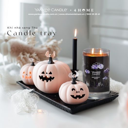 TRANG TRÍ HALOWEEN VỚI CANDLE TRAY TRANG TRÍ HALOWEEN VỚI CANDLE TRAY