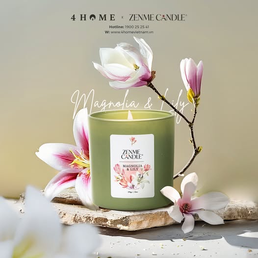 [NẾN THƠM ZENME] MAGNOLIA & LILY - HƯƠNG THƠM THANH TAO, TINH TẾ