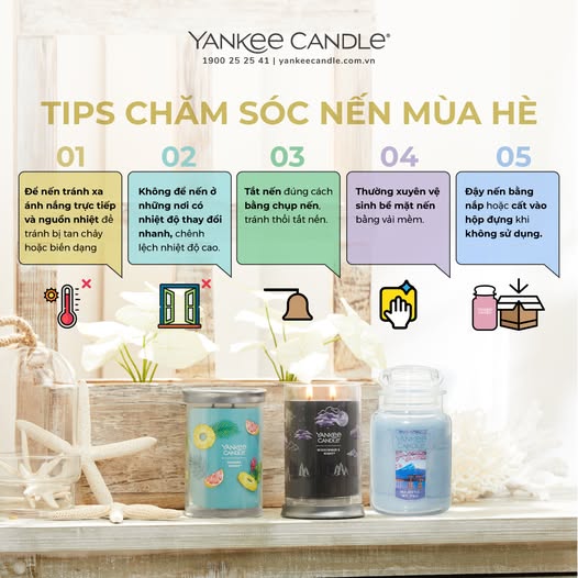 TIPS CHĂM SÓC LỌ NẾN THƠM VÀO MÙA HÈ TIPS CHĂM SÓC LỌ NẾN THƠM VÀO MÙA HÈ