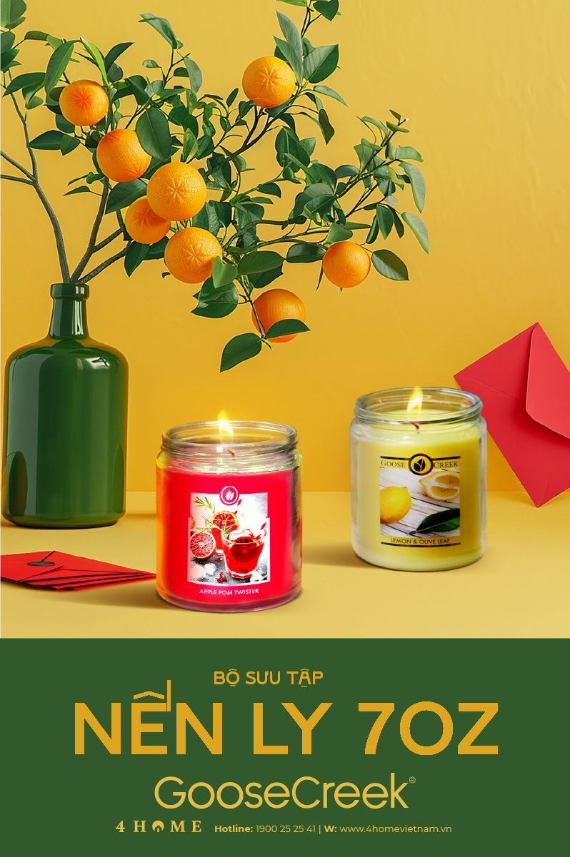 BST NẾN LY 7OZ GOOSE CREEK - HƯƠNG THƠM MÁT, TẾT TRỌN NIỀM VUI BST NẾN LY 7OZ GOOSE CREEK - HƯƠNG THƠM MÁT, TẾT TRỌN NIỀM VUI