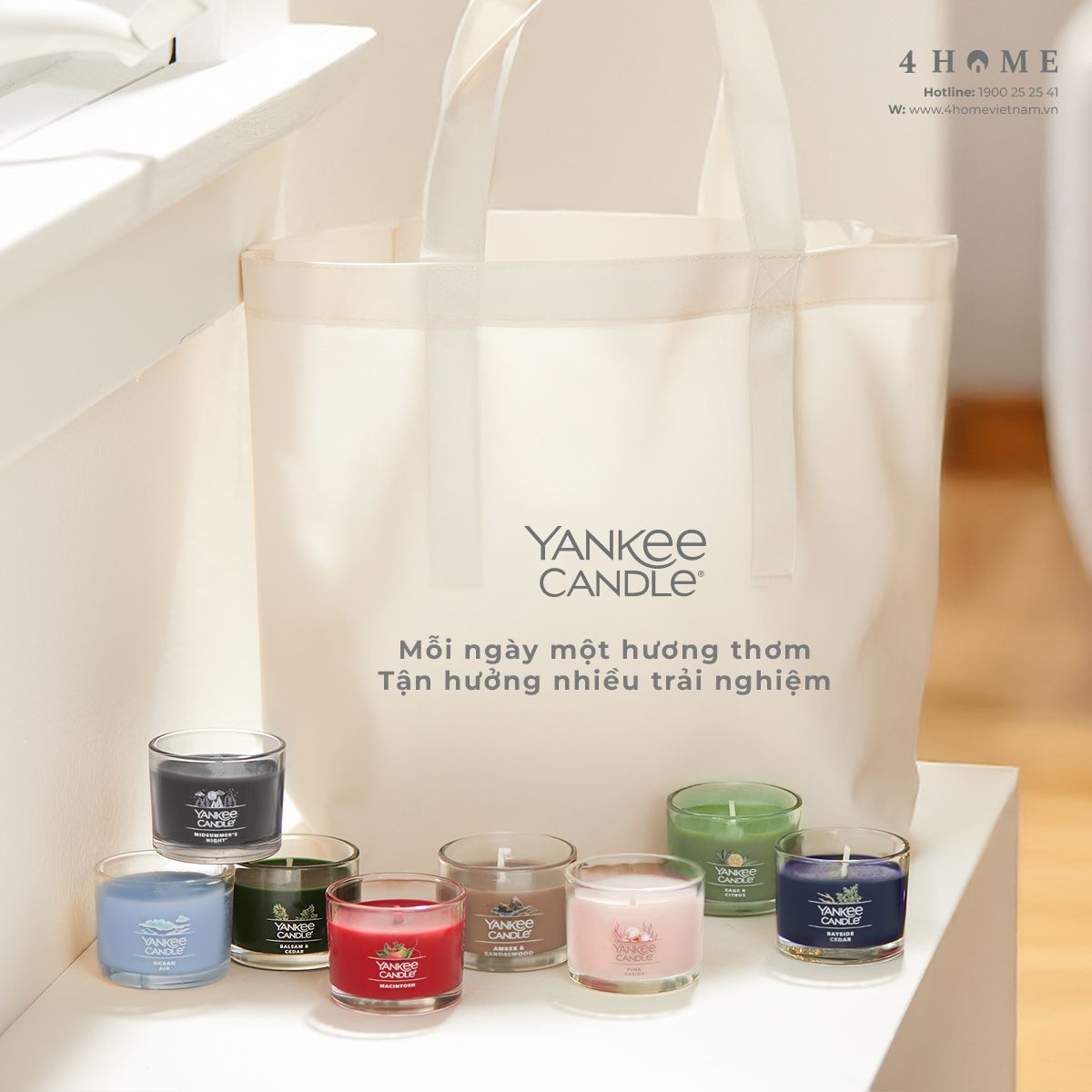 NẾN LY MINI YANKEE CANDLE - MỖI NGÀY LÀ MỘT TRẢI NGHIỆM MỚI