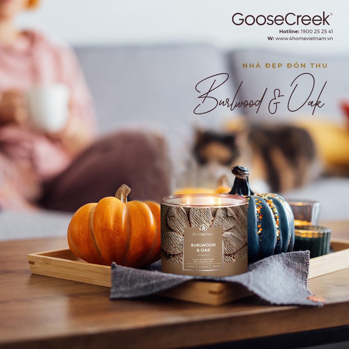 DECOR NHÀ ĐẸP ĐÓN THU SANG VỚI NẾN THƠM GOOSE CREEK DECOR NHÀ ĐẸP ĐÓN THU SANG VỚI NẾN THƠM GOOSE CREEK