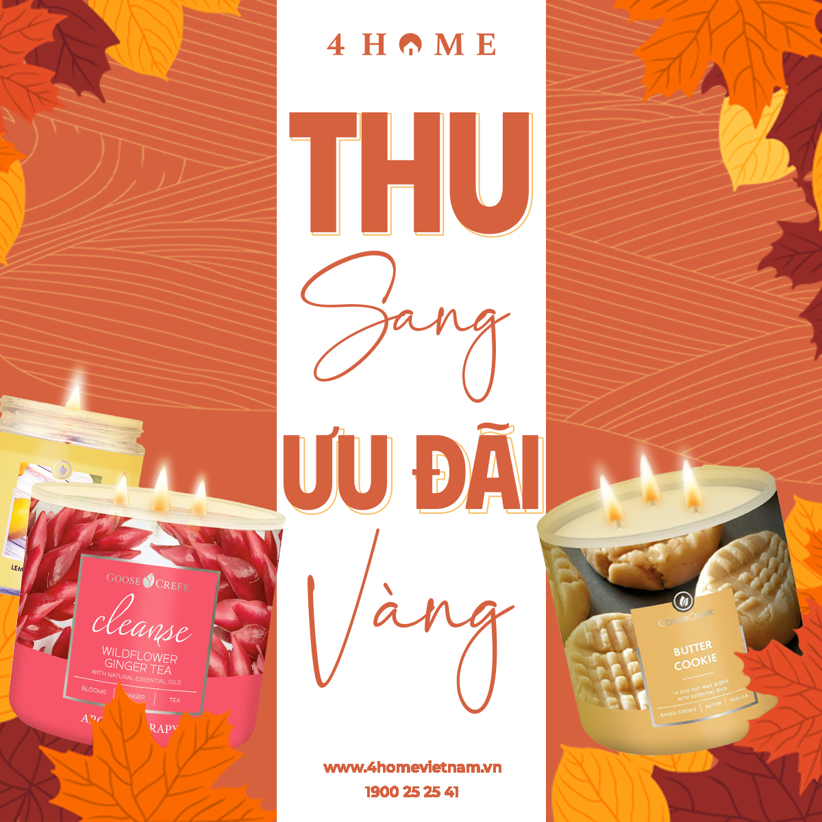 THÁNG 10 – ƯU ĐÃI VÀNG CÙNG HƯƠNG THƠM 4HOME