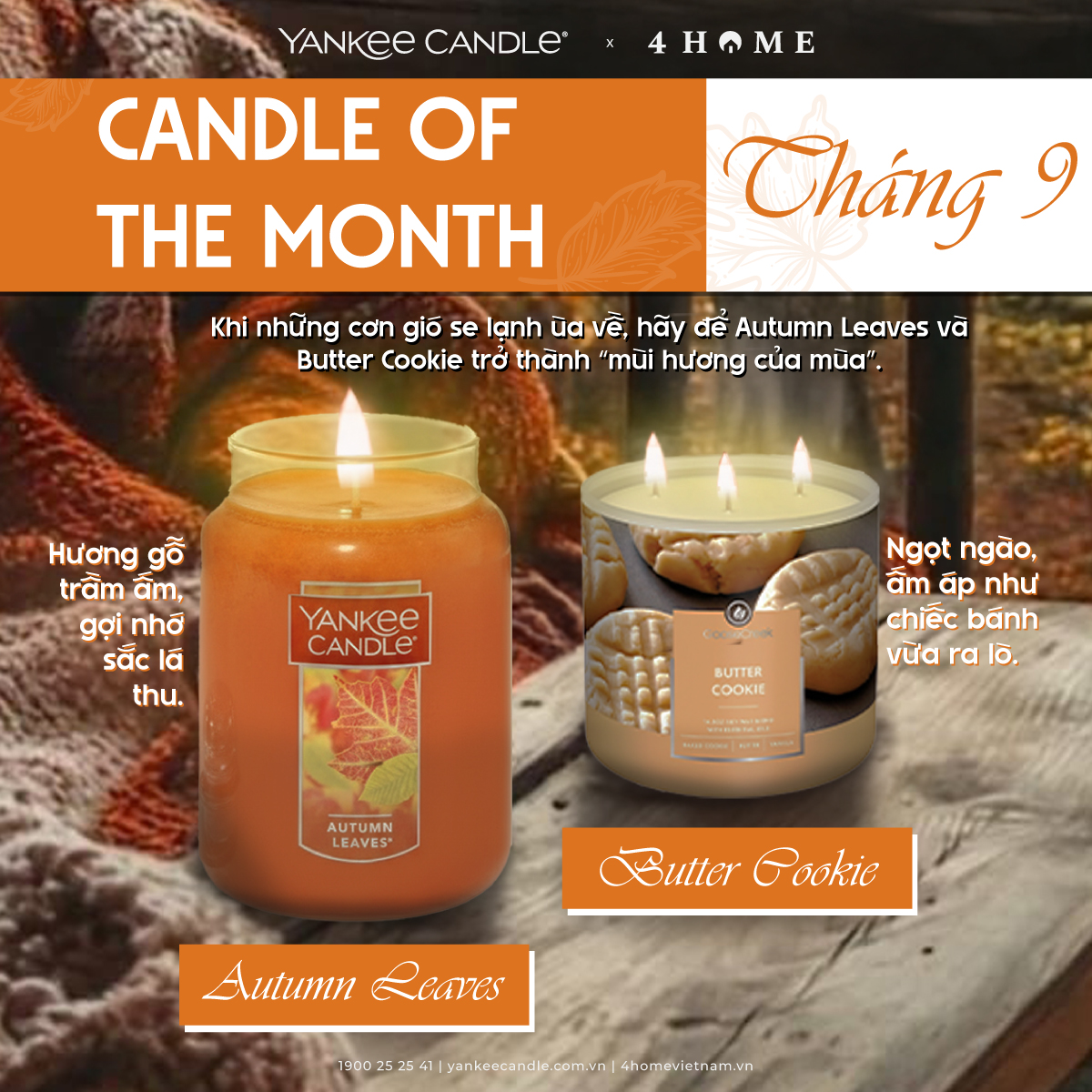 CANDLE OF THE MONTH – THÁNG 9 CANDLE OF THE MONTH – THÁNG 9