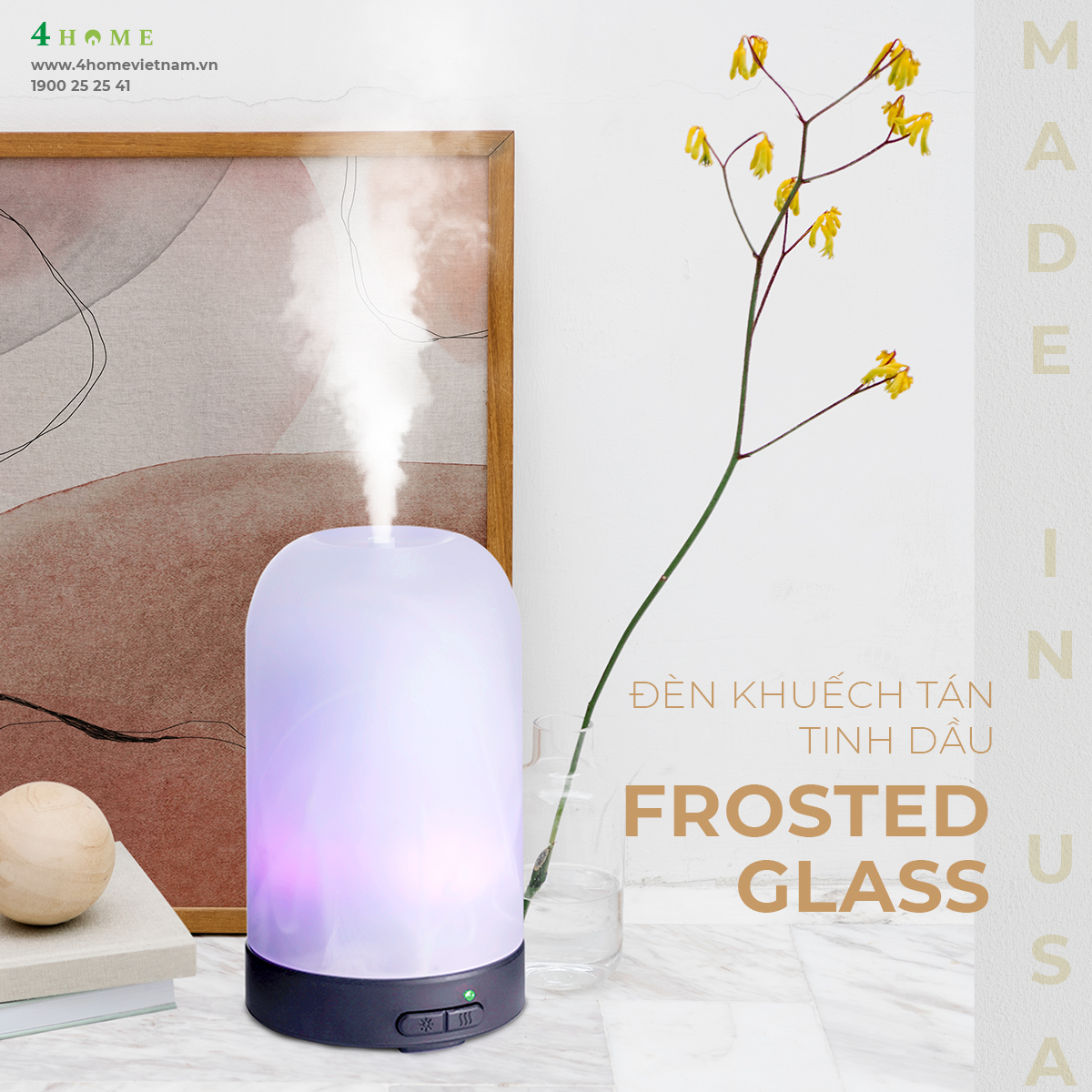 ĐÈN KHUẾCH TÁN TINH DẦU FROSTED GLASS