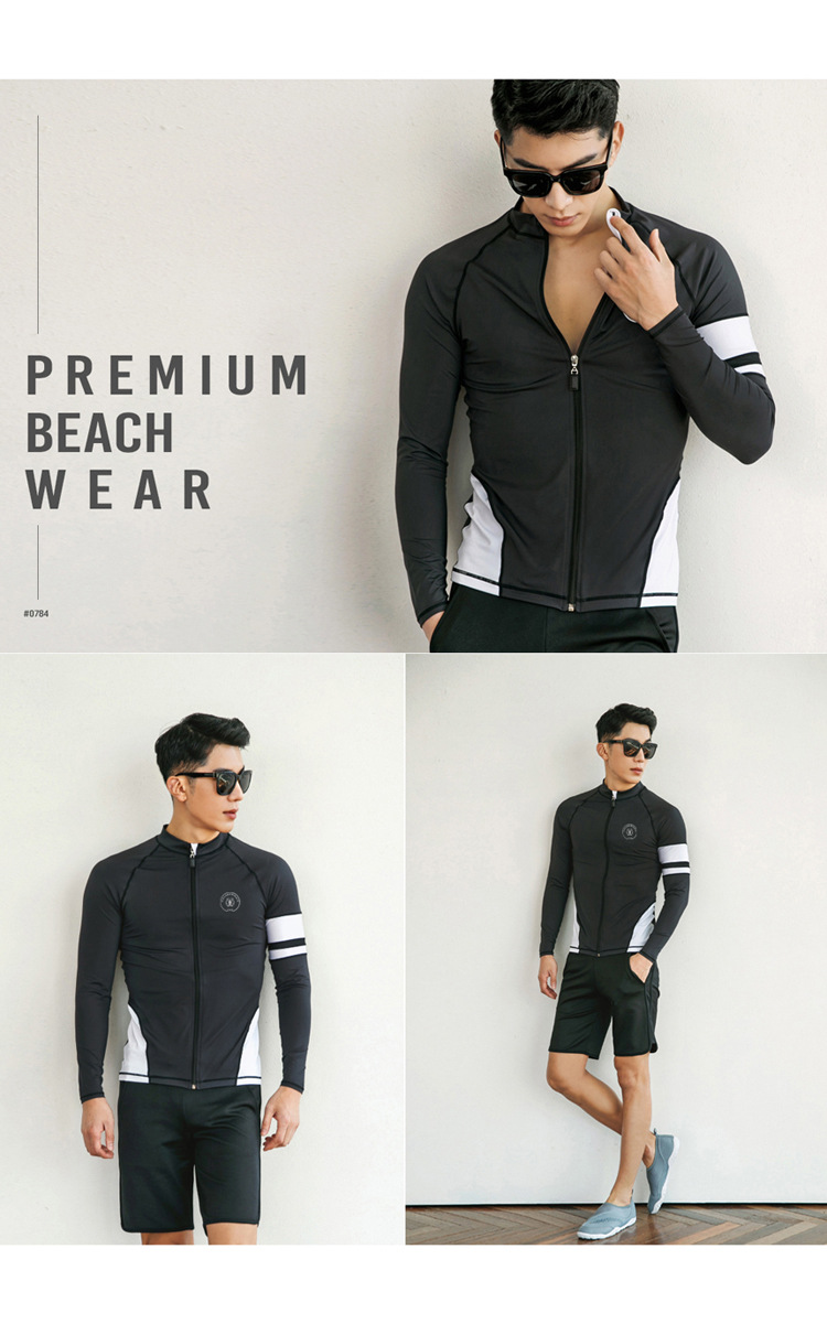 Đồ bơi Nam SET 3 chi tiết Quần dài, Quần đùi, áo tay dài chống nắng 1903