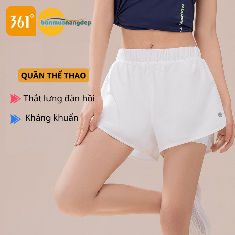 Quần Thể Thao Nữ 361° – Lớp lót co giãn thoải mái, gọn dáng, có túi trong tiện lợi