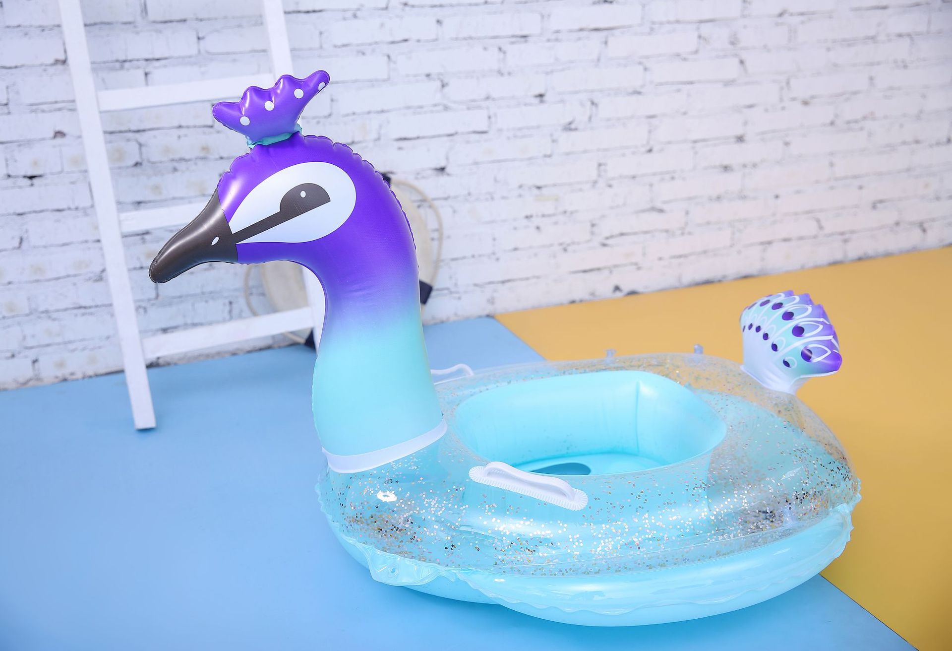 Phao bơi xỏ chân hồng hạc kỳ lân có kim tuyến