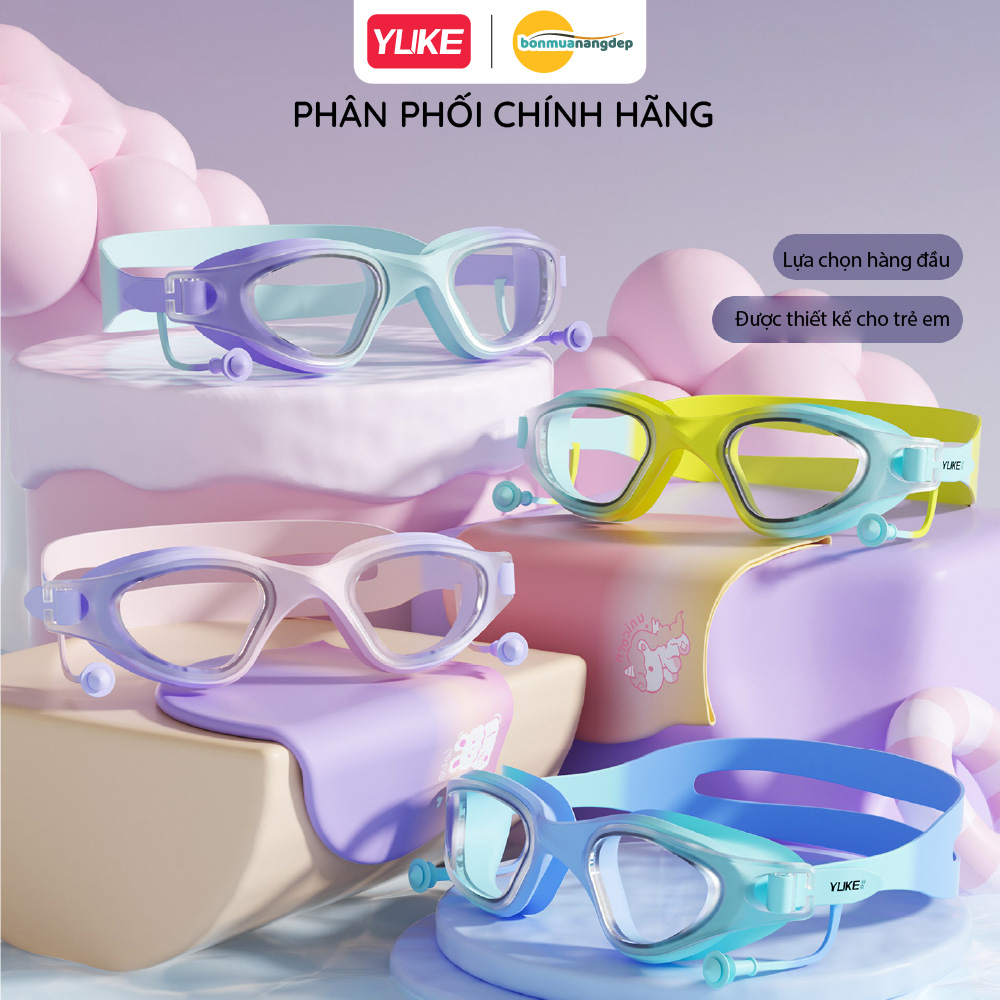 Kính bơi trẻ em YUKE chống tia UV, chống sương mù, độ nét cao mẫu mới 2026
