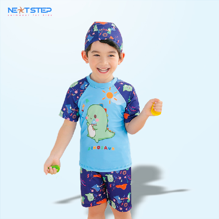 Đồ bơi bé trai họa tiết khủng long mới