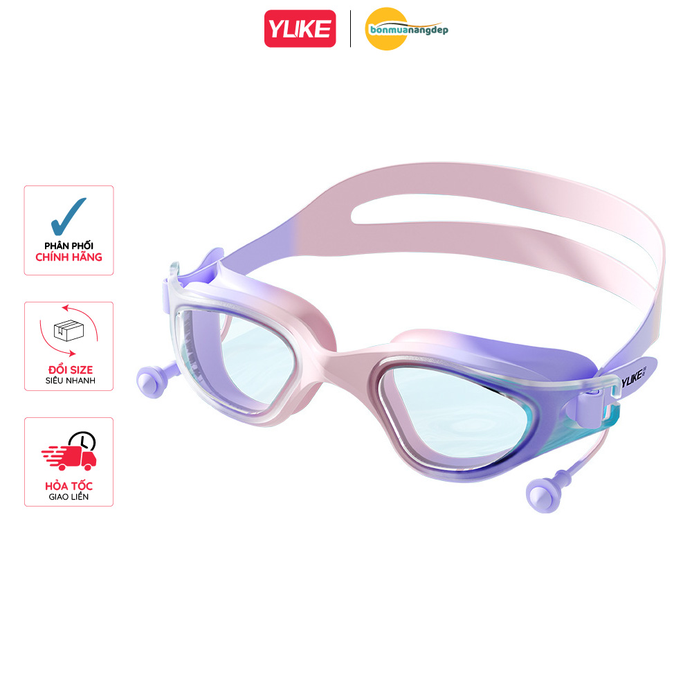 Kính bơi trẻ em YUKE chống tia UV, chống sương mù, độ nét cao mẫu mới 2026
