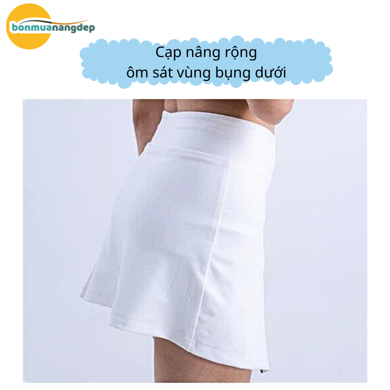Váy thể thao pickleball, tennis, cầu lông RIKI basic, tôn dáng