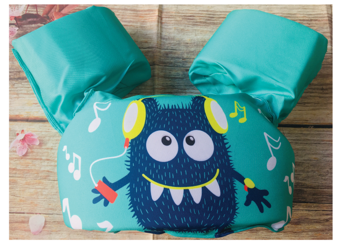 Phao ngực vòng tay trợ nổi không cần bơm cho bé tập bơi