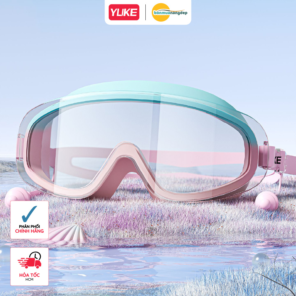 Kính bơi trẻ em YUKE Ống kính Polycarbonate nhìn rộng chống sương mù