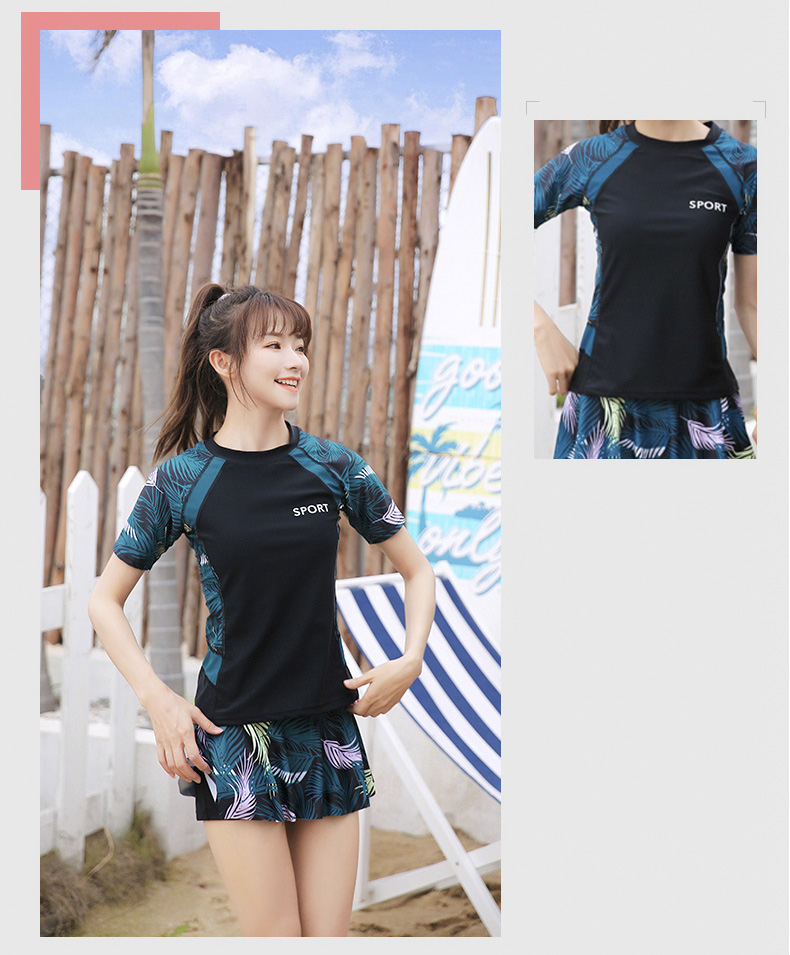 Đồ bơi cặp, đồ bơi nam, đồ bơi nữ tay ngắn kiểu dáng thể thao 208