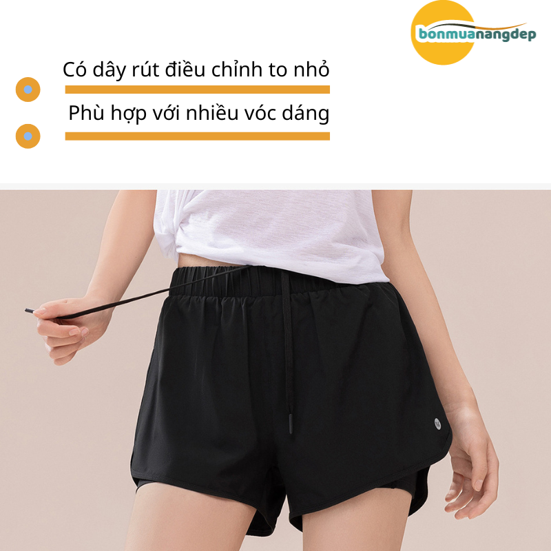 Quần Thể Thao Nữ 361° – Lớp lót co giãn thoải mái, gọn dáng, có túi trong tiện lợi