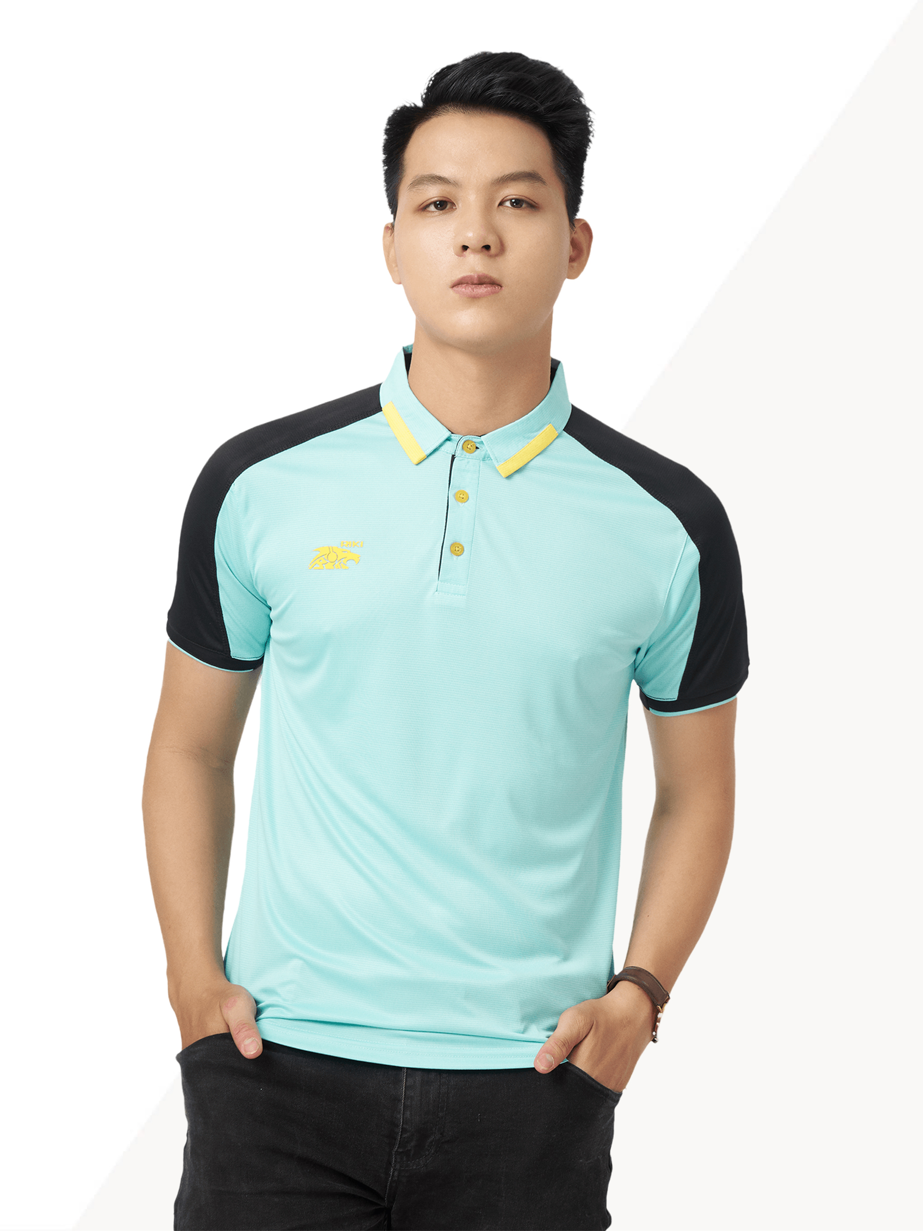 Áo picklebal nam, áo Polo thể thao nam co giãn thấm hút mồ hôi Famton