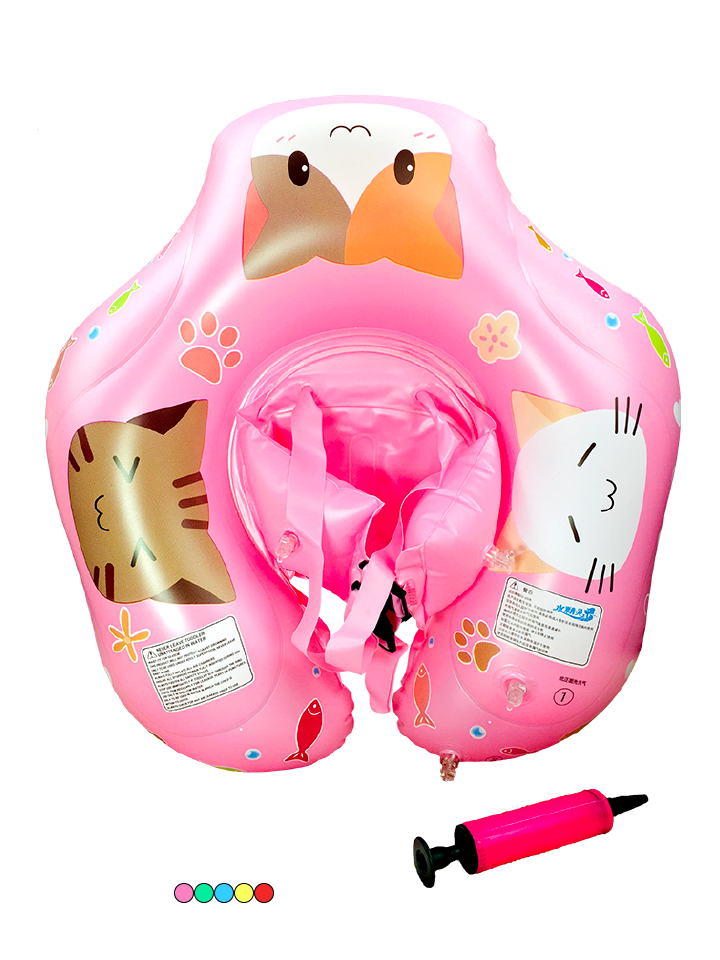 Phao bơi chống lật họa tiết mèo