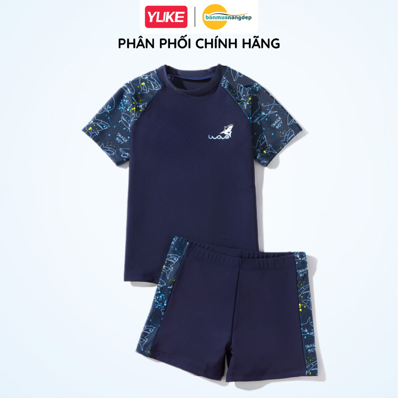 Đồ bơi bé trai YUKE tay ngắn quần đùi phong cách thể thao swimboy