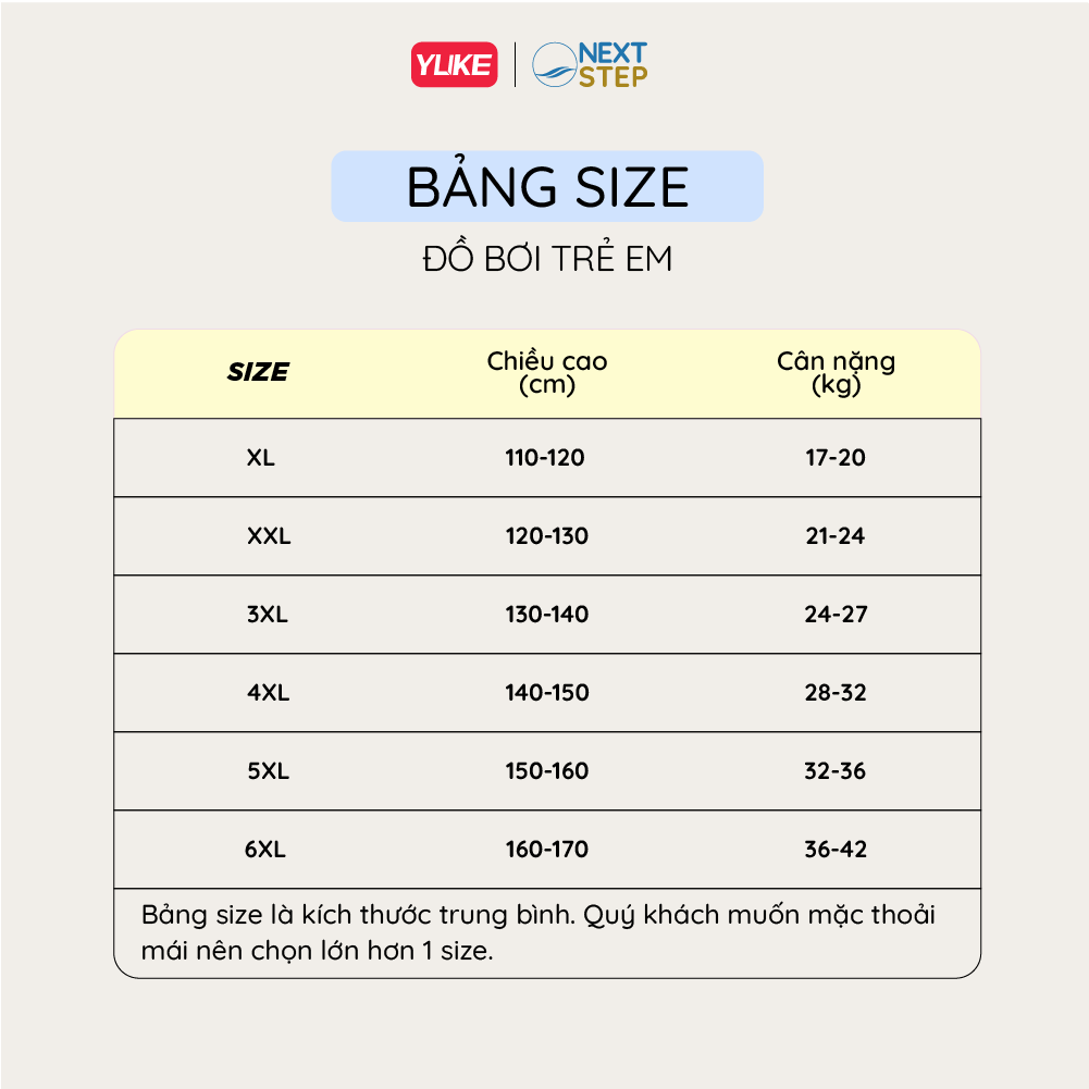 Đồ bơi bé gái tay dài quần dài chống nắng, chân váy liền size cho bé từ 17-42kg hiệu YUKE.