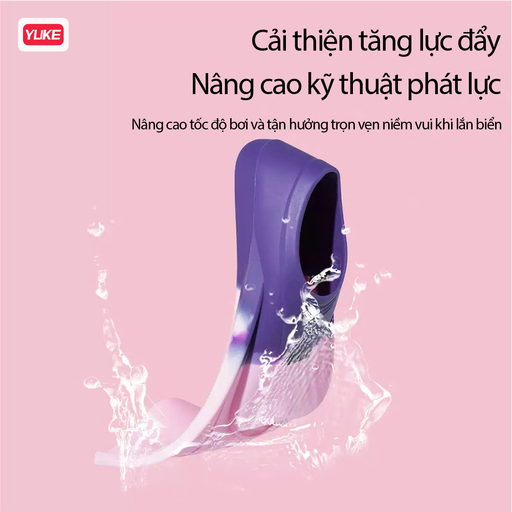 Chân vịt bơi lội hiệu YUKE chất liệu silicon mềm mại, đàn hồi tốt, ôm chân thoải mái khi sử dụng