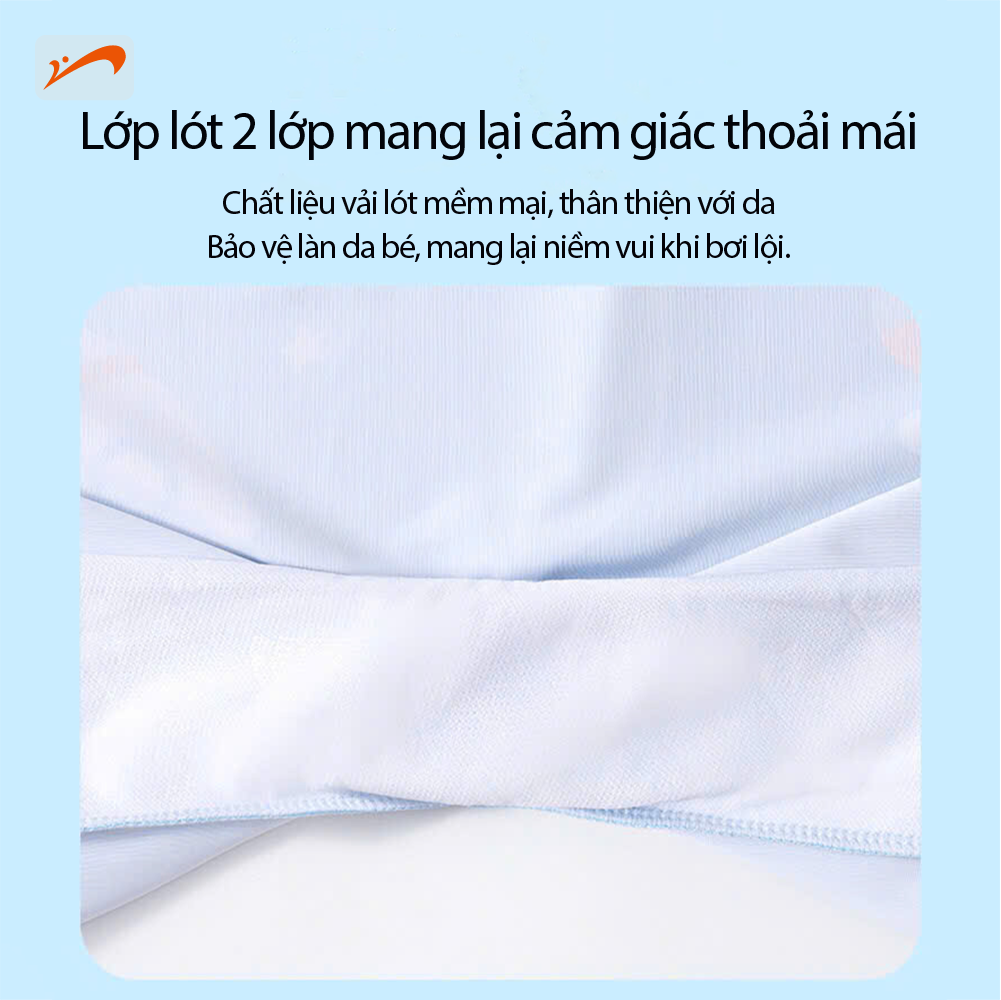 Đồ bơi bé trai tay ngắn quần ngắn liền thân, họa tiết khủng long cho bé size từ 12-34kg