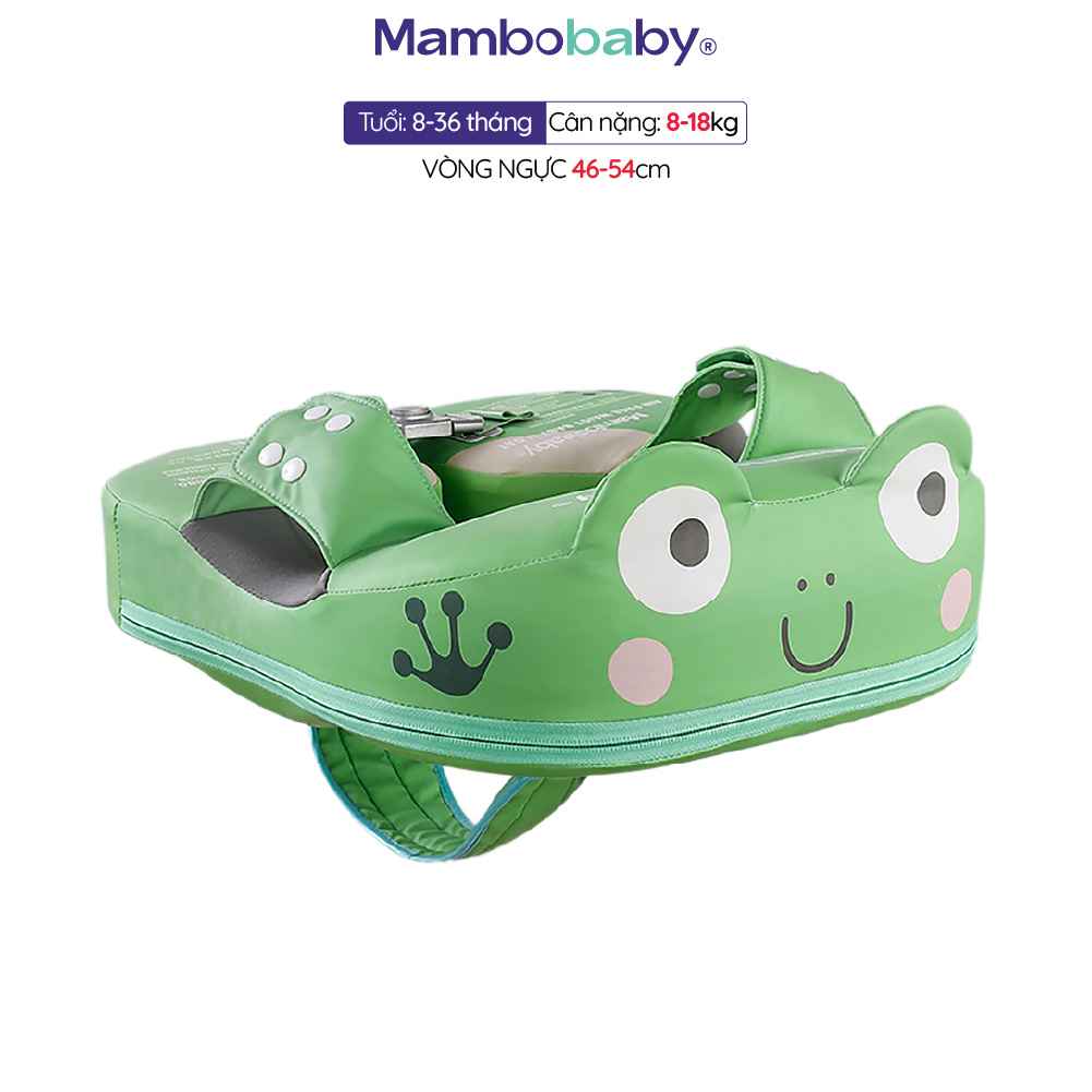 Phao bơi Mambobaby cho bé 8-36 tháng dạng nách có dây đũng vỏ PU chống nước
